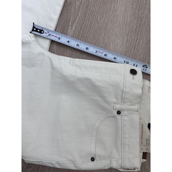 Johnny Was|The Cropped Boyfriend Jean|Off White‎ Jeans|NWT|SZ 32 - Picture 2 of 10